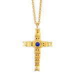 Alex Sepkus 18K Spring Cross Pendant