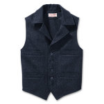 Filson SM Navy Mackinaw Western Vest FIL-10057-NA
