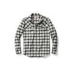Filson Hunting Shirt Cream Flannel Black 2XL 10497