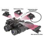 AGM NVG-50 3AW2 Gen 3 Auto-Gated Lvl 2 White Phosphor IIT Dual Tube Night Vision Goggle/Binocular 14NV5123484121