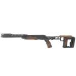 AKILA Chassis System Suitable for Blaser R8 Bolt Action Rifle w/Walnut Fittings, Folding Left RH/LH w/AKILA Adj. Buttstock 101ACSR8WWFL