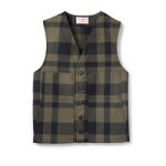 Filson Mackinaw Wool Vest Otter Green Black 46 10055
