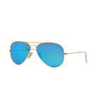 Ray-Ban Aviator Large Metal Matte Arista Grey Mirror Blue 0RB3025-1121755