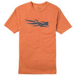 Sitka Logo Tee SS Burnt Orange Small|20046-BO-S