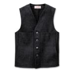 Filson 40 Charcoal Mackinaw Wool Vest FIL-10056-CH