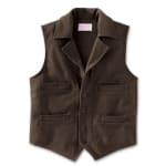 Filson XS Brown LT Wool Western Vest 10422-BR
