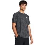 Under Armour Men's Tech Shortsleeve Black/White Textured Shirt 1382796-00100 - Main Image