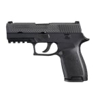 Black Nitron Finish, Diamond Plate Engraving, SLITE Night Sights 250C-9-BDP