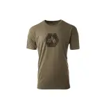 Pnuma Outdoors Lifestyle Camo Hex Tee, Light Olive Color 3XL PSSCHOXXX