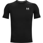 Under Armour Men's Heatgear Shortsleeve Black/White Compression Shirt 1361518-00100 - Main Image