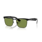 Ray-Ban Wayfarer Deluxe Matte Black Green 0RB3875-0064E56