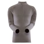 Sitka Merino Core 1 LS Zip-T Charcoal Large|10008-CH-L