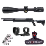 JTS Airacuda PRS MAX .22 Air Rifle w/ 1.430g Pellets, Athlon Argos HMR 4-20x50mm Scope & Mount, Spudz Cleaning Cloth JAGPRSM22B-KIT-110-214007-702008 - Main Image