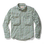 Filson Angler Shirt Amber Green Plaid SM 10604