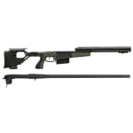 Remington 700P 5R 300 Win Mag with Accuracy International AX Chassis - 16" forend tube Green