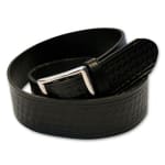 Filson 30 Black Basket Weave Leather Belt 30039