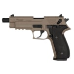 FDE, Black Slide Finish, Flat Dark Earth Frame---Same as FDE above, but with Threaded Barrel MOS-22-FDE-TB
