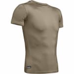 Under Armour Men's Tactical Shortsleeve Federal Tan Compression Shirt 1216007-49900 - Main Image