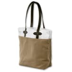 Filson MD Tan/White Canvas Tall Tote FIL-70094-TW