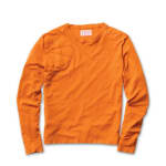 Filson Mens XS Russet Orange Hunters Crew Shirt 10391-RX