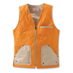 Filson XS Orange/Tan Quilted Vest FIL-10427-RT