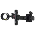 AXCEL Archery LANDSLYDE Carbon Pro Slider w/AccuStat II Scope Micro 2-Pins .019 Fiber Black Bow Sight ALND-C219-4BK
