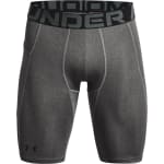 Under Armour Men's Heatgear Armour Carbon Heather/Black Long Shorts 1361602-09000 - Main Image