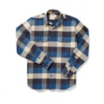 Filson Vintage Flannel Work Shirt Blue Buffalo SM 10689