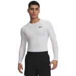 Under Armour Men's Heatgear Longsleeve White/Black Compression Shirt 1361524-10000 - Main Image