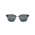 Ray-Ban New Clubmaster Blue on Silver Polar Blue Mirror 0RB4416-6656G653