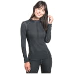 Kuhl W'S Akkomplice Zip Neck Baselayer Carbon Women's Size XS 4256BOX-CA-W-XS