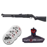 JTS AirStryke .22 Cal Black PCP Air Rifle with 1.175g Pellets & Spudz Cleaning Kit JAGAS22-KIT-100 - Main Image