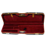 Negrini One Gun Skeet High Rib with Forend Off Black Tan Leather Trim Handle Bordeaux Interior 1659LX-TUBE/5268