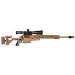 Accuracy International AXMC 300 Pale Brown chassis 24 inch with S&B 5-25x56 P4Fine and ERA-TAC mount - UA1522