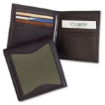 Filson Otter Green Leather/Twill Packer Wallet 65209