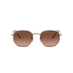 Ray-Ban Hexagonal Copper Pink Gradient Brown 0RB3548N-9069A548