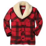 Filson Wool Packer Coat Red Black Plaid 48 10040