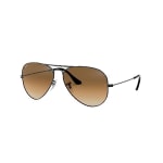 Ray-Ban Aviator Large Metal Gunmetal Clear Gradient Brown 0RB3025-0045158