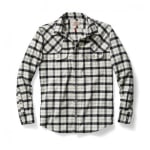 Filson Hunting Shirt Cream Flannel Black MD 10497
