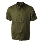 Pnuma Outdoors Short Sleeve Shooting Shirt, Dark Olive Color 3XL PSSSSCYXXX