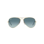 Ray-Ban Aviator Large Metal Gold Blue Gradient Grey 0RB3025-0013M58