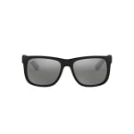 Ray-Ban Justin Rubber Black Grey Mirror Silver 0RB4165F-6226G58