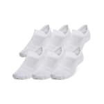 Under Armour Adult Unisex Essential White/Halo Gray Low Socks 1386240-10000 - Main Image