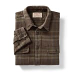 Filson Vintage Flannel Work Shirt BrownChGrn M FCO-015010 FIL-10689-BrownChGrn-M