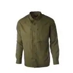 Pnuma Outdoors Long Sleeve Shooting Shirt, Dark Olive Color 3XL PLSSSCYXXX