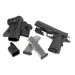 RAILED TACPAC, 1911 XO w/ 1913 Rail, Holster w/ Attached Mag Pouch, Laser Module, (2) Magazines 1911R-45-TACPAC