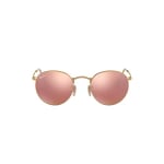 Ray-Ban Round Metal Matte Arista Light Brown Mirror Pink 0RB3447-112Z250