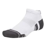 Under Armour Adult Unisex Performance Tech White/Jet Gray Low Socks 6015143-10000 - Main Image