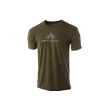 Pnuma Outdoors Lifestyle Logo Mark Tee, Military Green Color 3XL PSSLMMGXXX