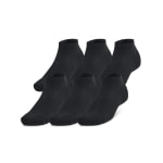 Under Armour Adult Unisex TC Black/White Low Socks 1386316-00100 - Main Image